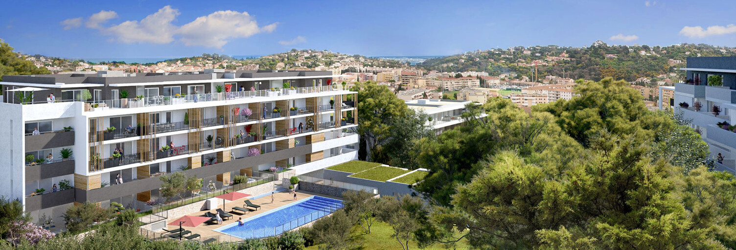 Appartement neuf T3, T4 Pièce 69 à 105 m² à vendre à Vallauris (06220)
