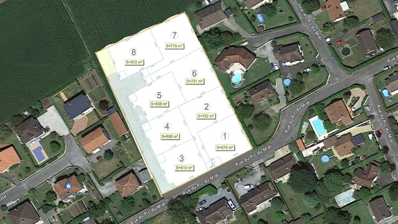 terrain  pièces 610 m2 à vendre à Boeil-Bezing (64510)
