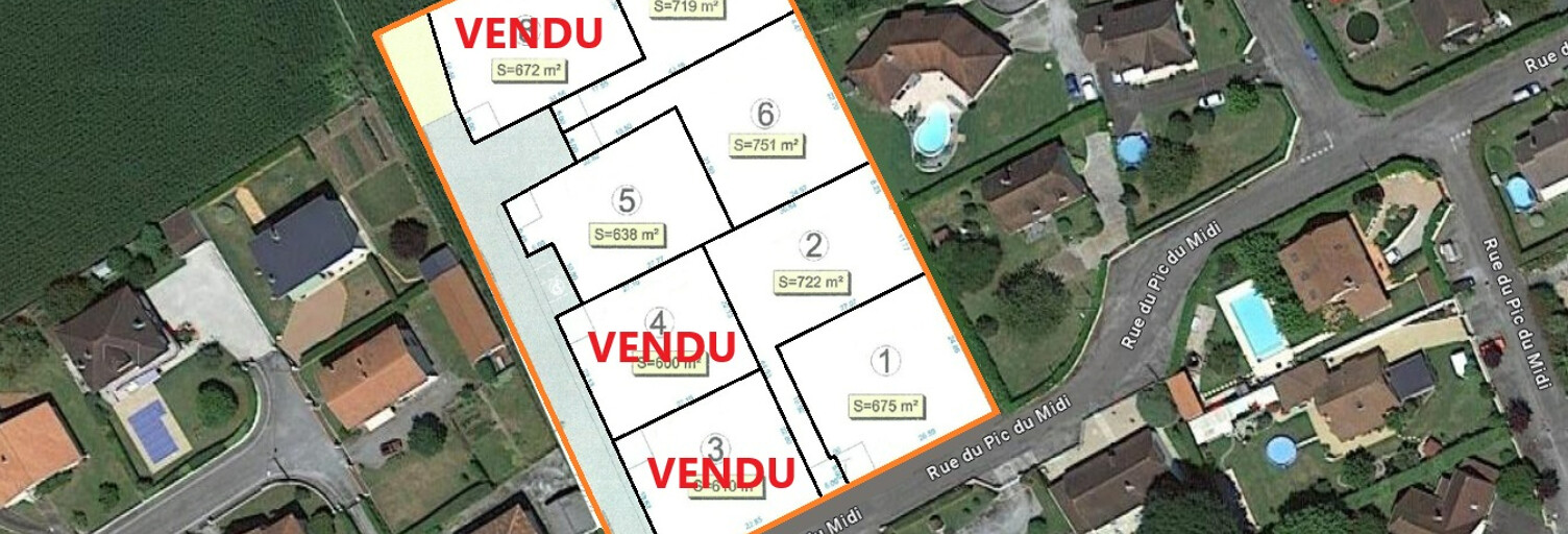 Terrain  722 m² à vendre à Boeil-Bezing (64510)