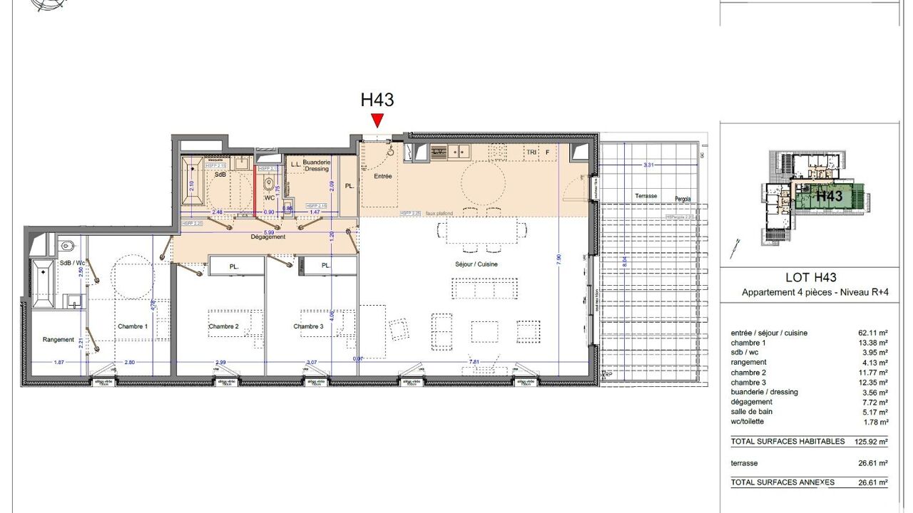 appartement 4 pièces 126 m2 à vendre à Marseille 8 (13008)