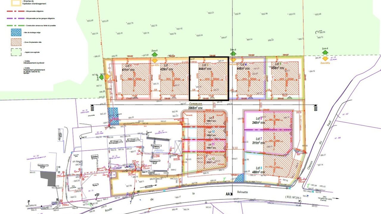 terrain  pièces 444 m2 à vendre à Villard-de-Lans (38250)