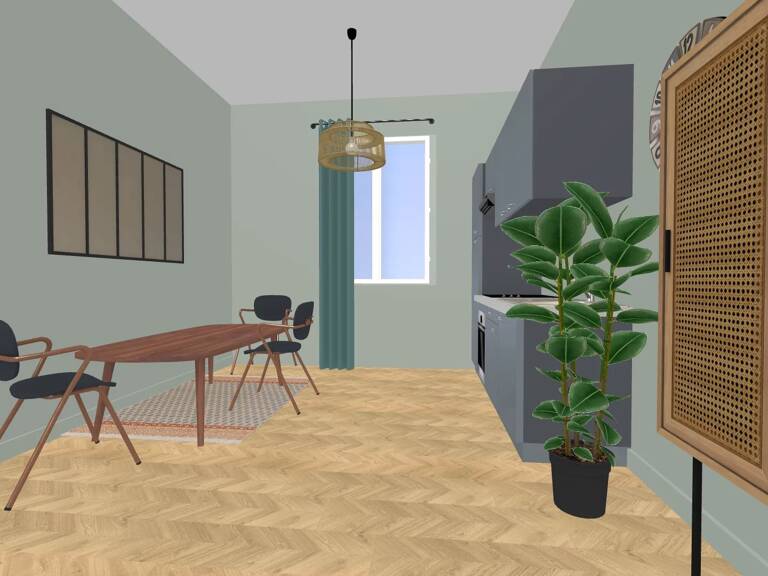 STUDIO T1 BIS 30 M2 SECTEUR PART DIEU LYON 3 — photo 1