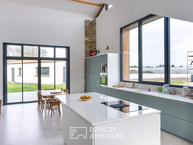 Jolie grange rénovée, 3 chambres. — photo du bien