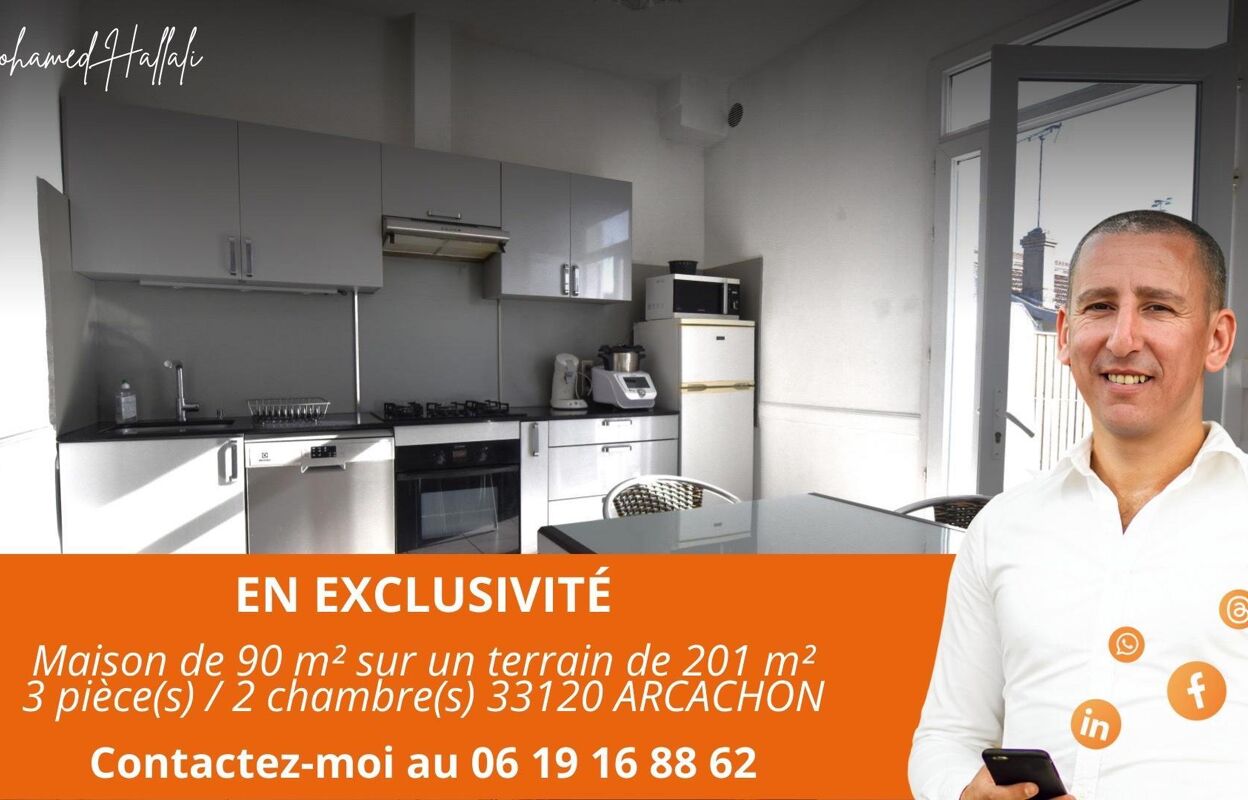 maison 3 pièces 90 m2 à vendre à Arcachon (33120)