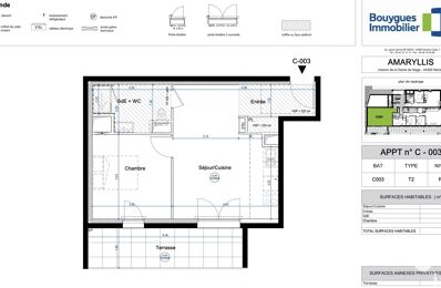 appartement 2 pièces 43 m2 à vendre à Nantes (44300)