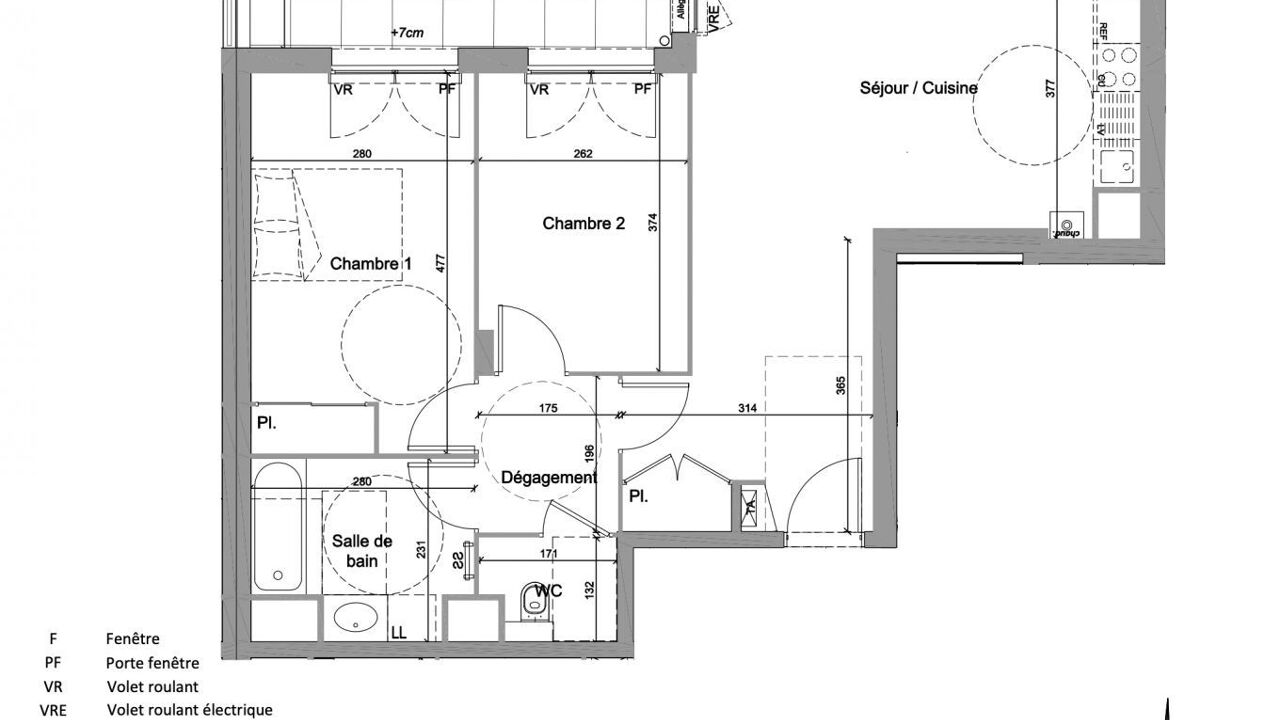 appartement 3 pièces 64 m2 à vendre à Jassans-Riottier (01480)
