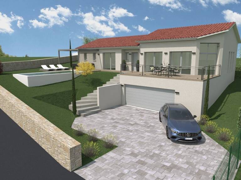 Maison neuve HAUT DE GAMME 3 chambres sur un joli terrain à Saint Bonnet Le Château. — photo 1