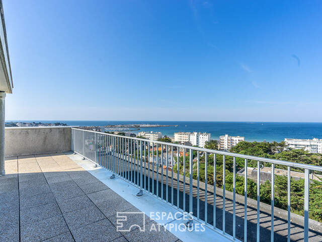 Appartement duplex face Mer en dernier étage au coeur de Porn... — photo du bien