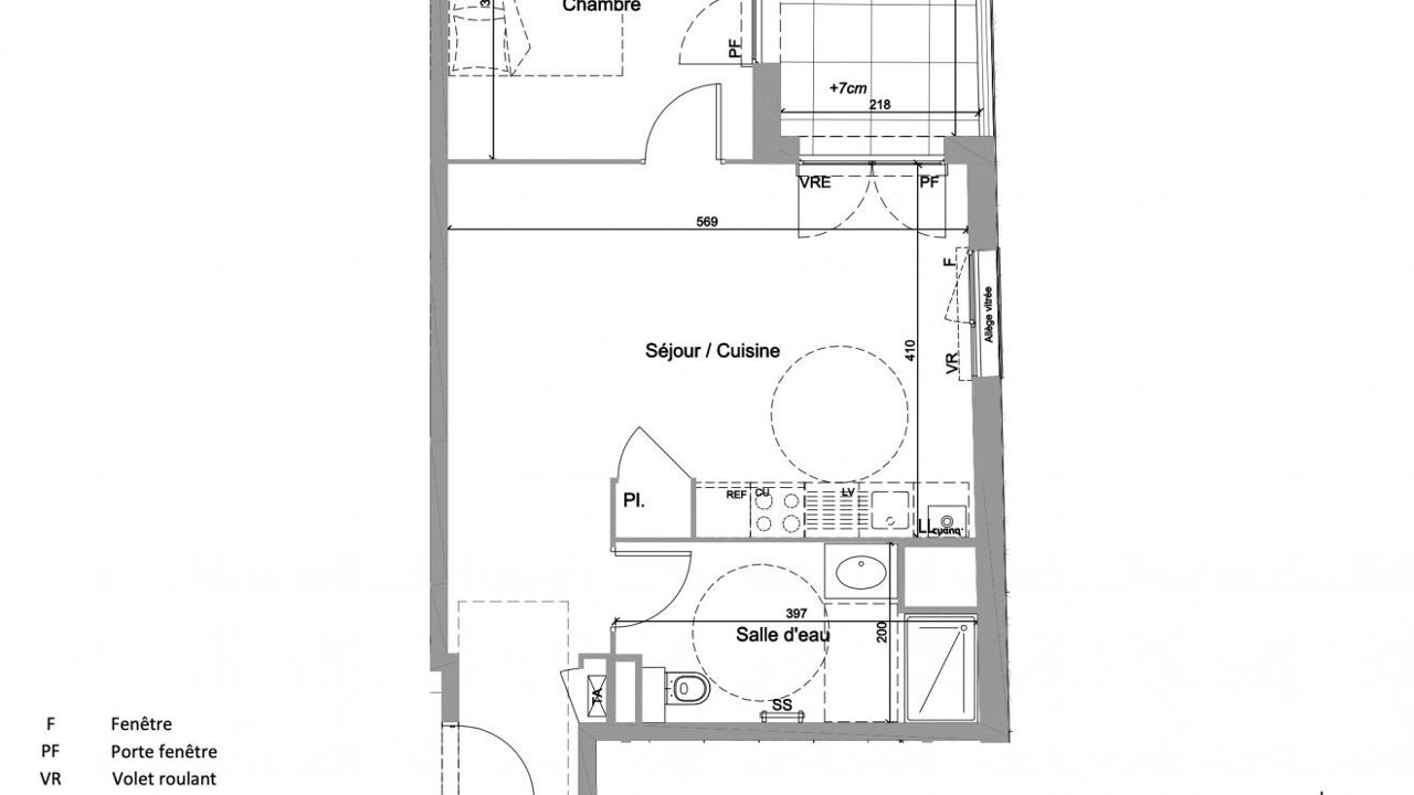 appartement 2 pièces 47 m2 à vendre à Jassans-Riottier (01480)