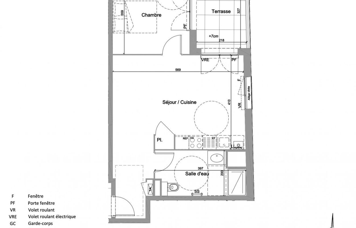 appartement 2 pièces 47 m2 à vendre à Jassans-Riottier (01480)