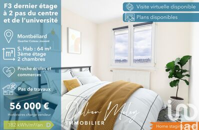 vente appartement 56 000 € à proximité de Héricourt (70400)
