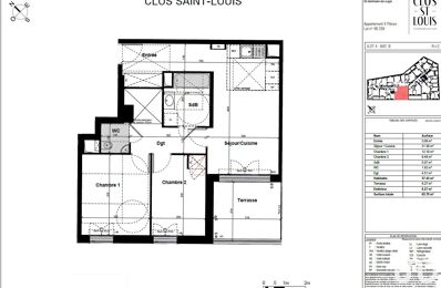 appartement 3 pièces 57 m2 à vendre à Saint-Germain-en-Laye (78100)