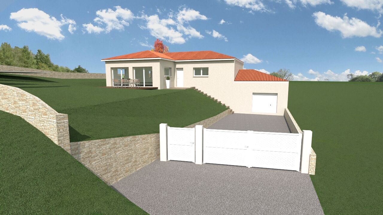 maison 90 m2 à construire à Saint-Julien (69640)