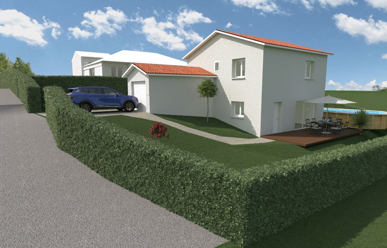 maison 90 m2 à construire à Saint-Forgeux (69490)