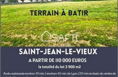 vente terrain 110 000 € à proximité de Saint-Denis-en-Bugey (01500)