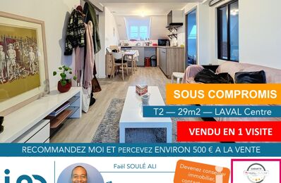 appartement 2 pièces 29 m2 à vendre à Laval (53000)