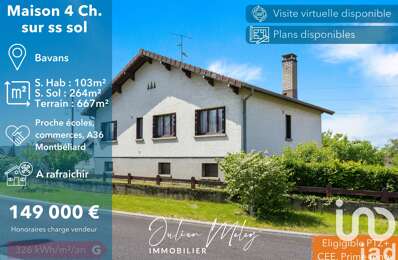 vente maison 149 000 € à proximité de Montbéliard (25200)