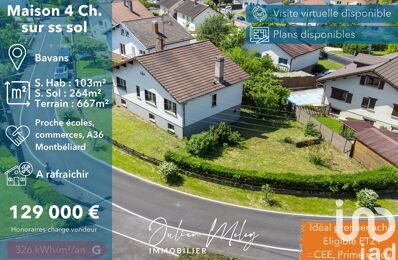 vente maison 129 000 € à proximité de Allenjoie (25490)