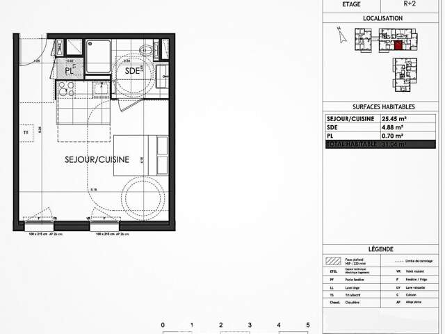 Appartement - 31m² - Rennes — photo du bien