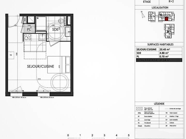 Appartement - 31m² - Rennes — photo 1