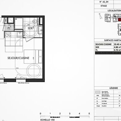 Appartement 1 pièces 189000 €