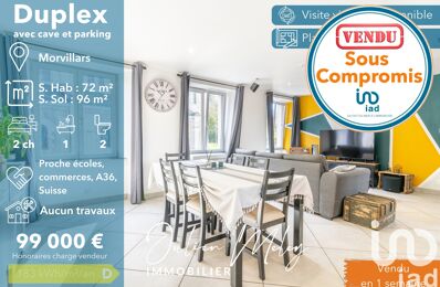 vente appartement 99 000 € à proximité de Montreux-Vieux (68210)