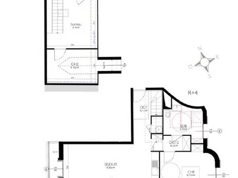 Appartement Duplex 80m2 en étage élevé — photo 1