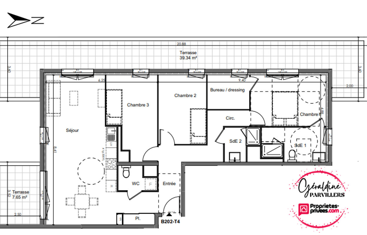 appartement 4 pièces 97 m2 à vendre à Chartres (28000)