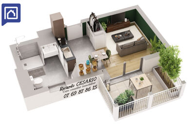 appartement 1 pièces 26 m2 à vendre à Concarneau (29900)