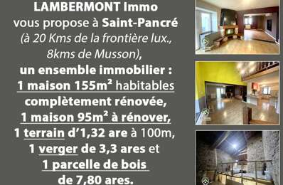 vente maison 363 000 € à proximité de Allondrelle-la-Malmaison (54260)