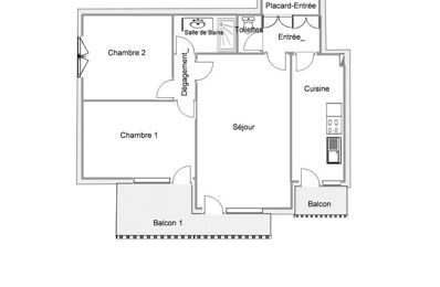 appartement 3 pièces 57 m2 à vendre à Chennevières-sur-Marne (94430)