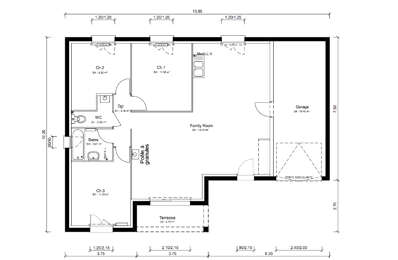 maison 4 pièces 83 m2 à vendre à Chevroux (01190)