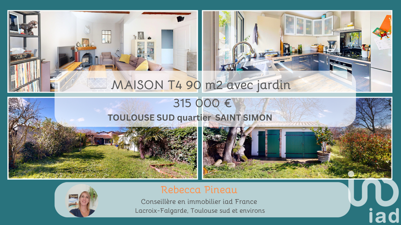 maison 4 pièces 90 m2 à vendre à Toulouse (31100)