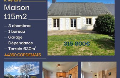 vente maison 315 800 € à proximité de Saint-Étienne-de-Montluc (44360)