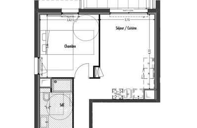 appartement 2 pièces 39 m2 à vendre à Fréjus (83600)