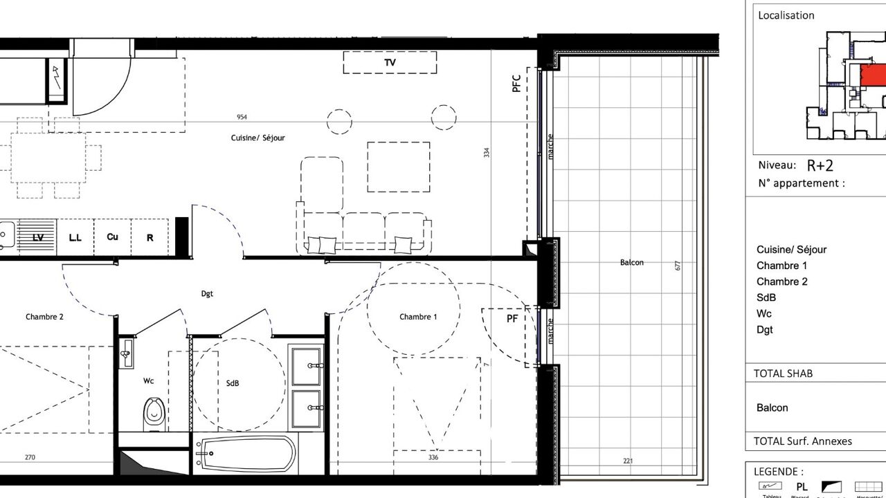 appartement 3 pièces 62 m2 à vendre à Le Grau-du-Roi (30240)