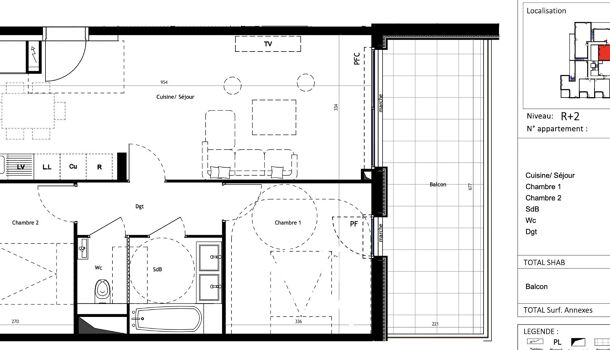 Appartement 3 pièces  à vendre Grau-du-Roi (Le) 30240