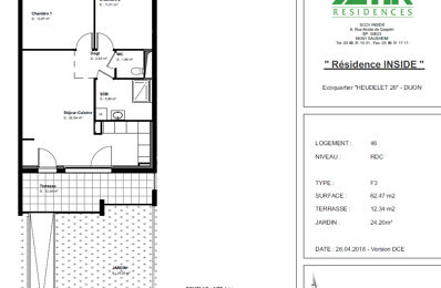 appartement 3 pièces 62 m2 à louer à Dijon (21000)