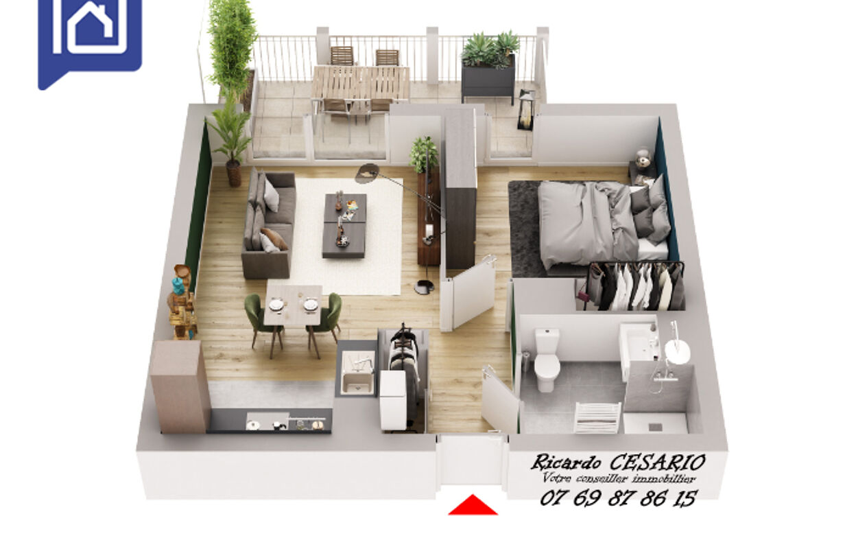 appartement 2 pièces 45 m2 à vendre à Concarneau (29900)