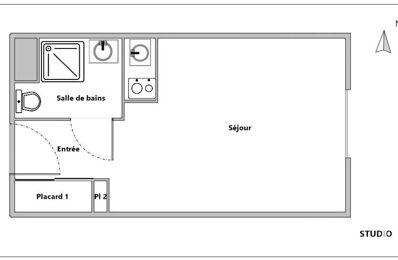 appartement 1 pièces 19 m2 à vendre à Rouen (76100)