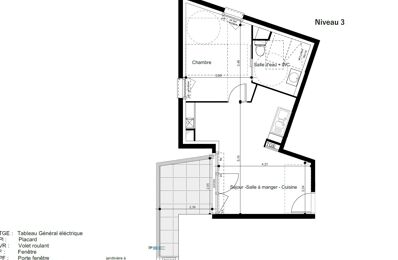 appartement 2 pièces 39 m2 à vendre à Toulouse (31200)
