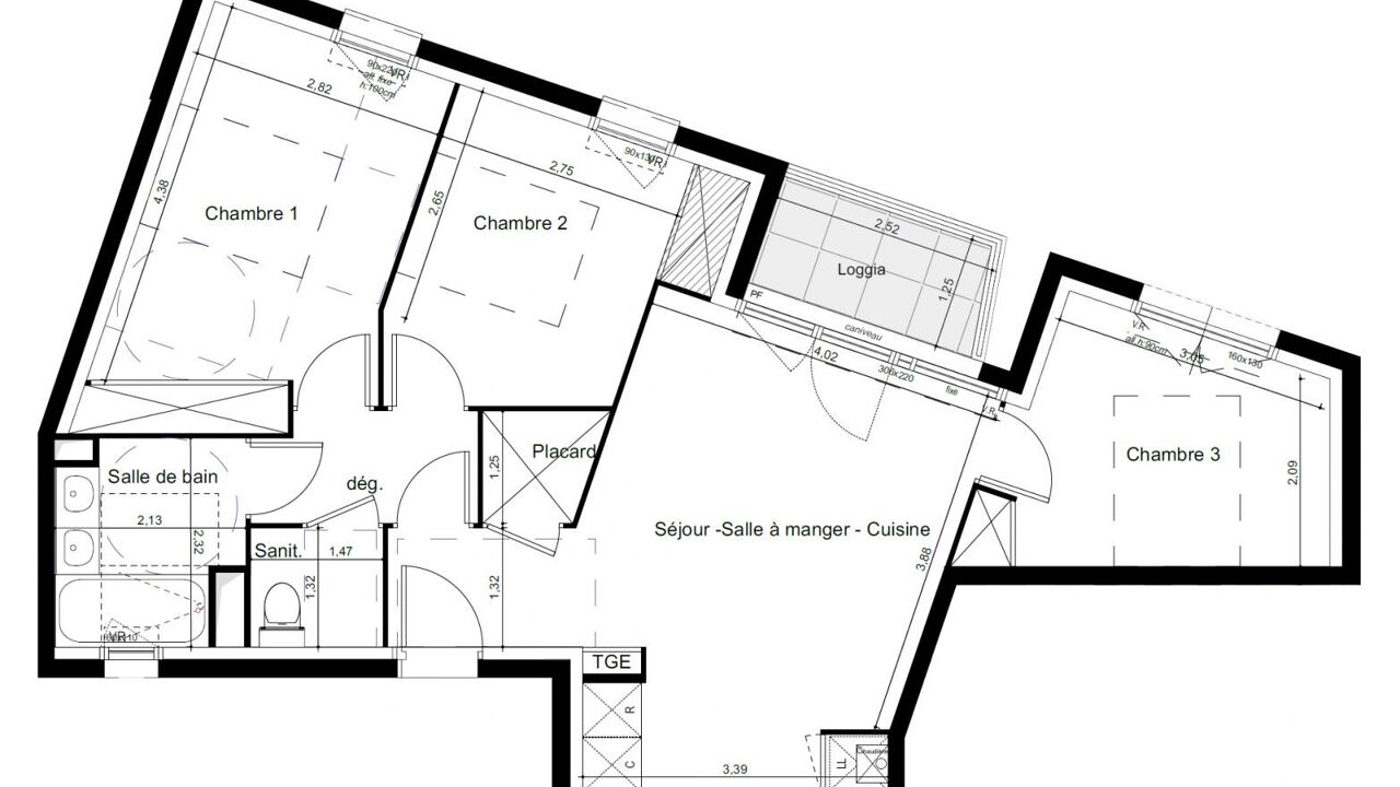 appartement 4 pièces 66 m2 à vendre à Toulouse (31200)