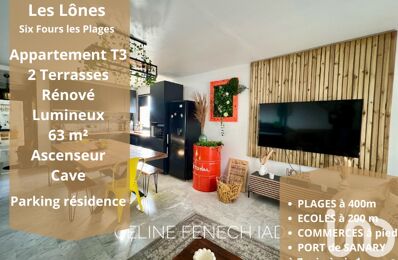 appartement 3 pièces 63 m2 à vendre à Six-Fours-les-Plages (83140)