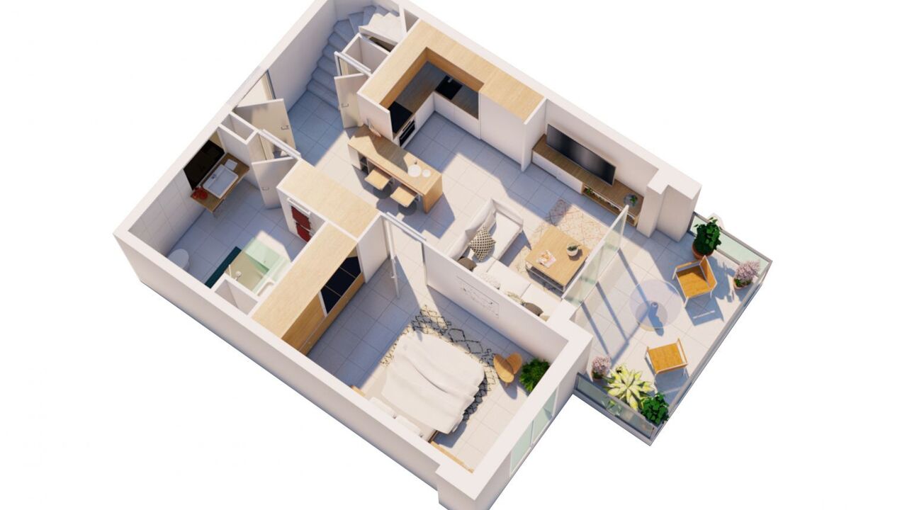 appartement 2 pièces 48 m2 à vendre à La Roquette-sur-Siagne (06550)