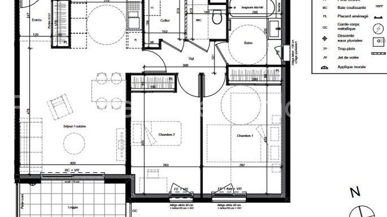 appartement 3 pièces 70 m2 à vendre à Francheville (69340)