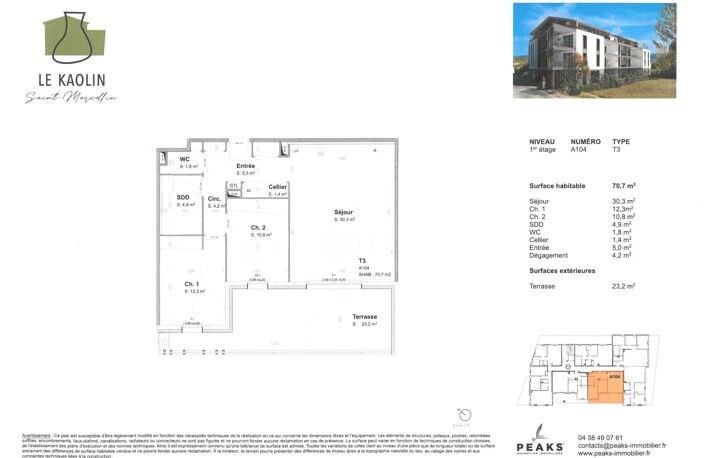 APPARTEMENT NEUF - LE KAOLIN — photo 2