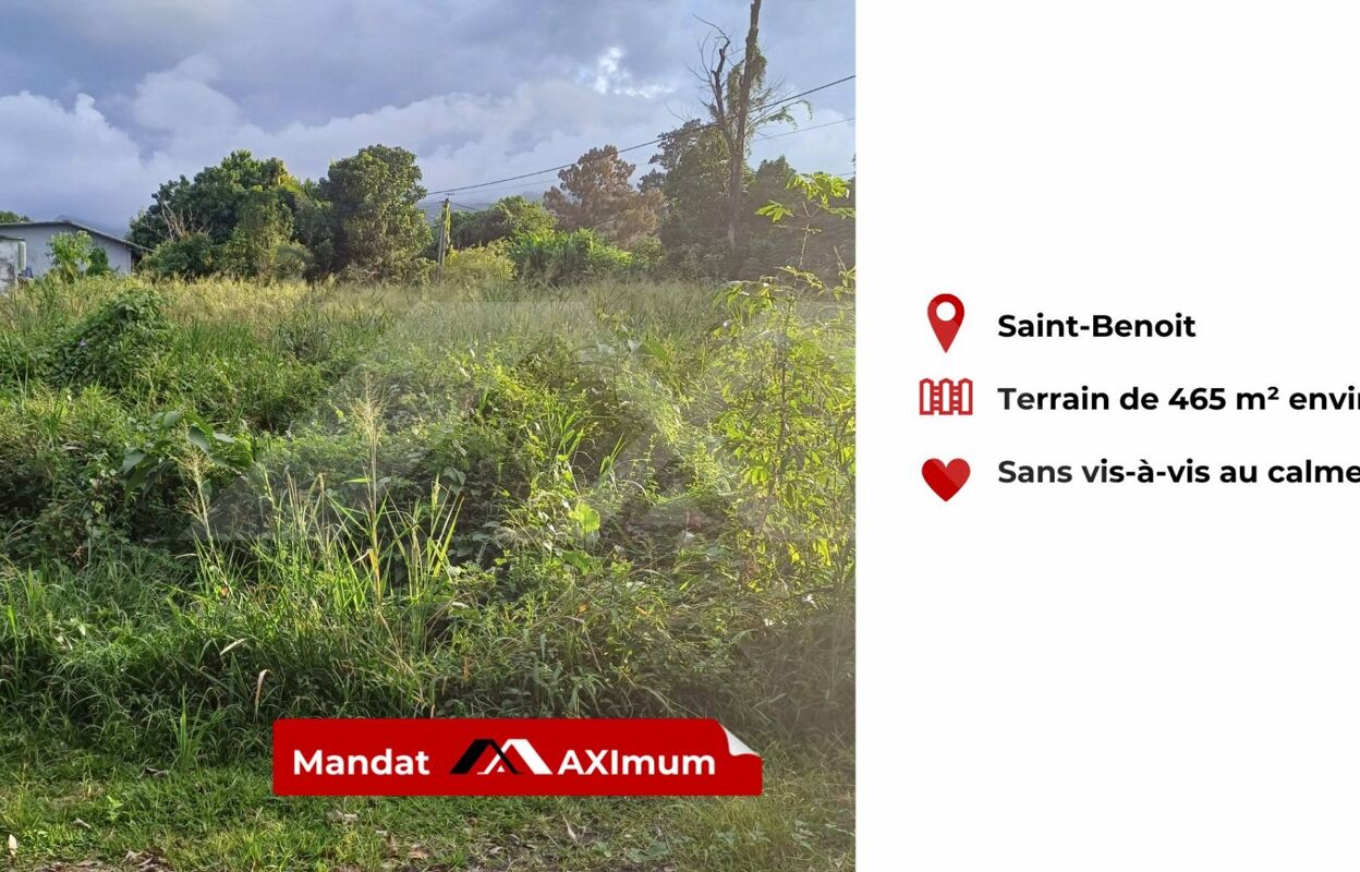 terrain  pièces 465 m2 à vendre à Saint-Benoît (97470)