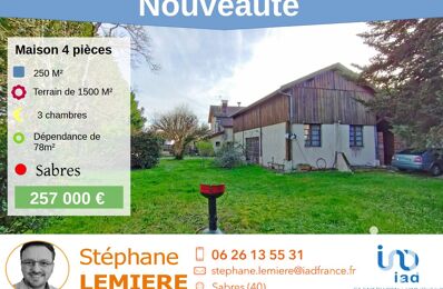 vente maison 257 000 € à proximité de Trensacq (40630)