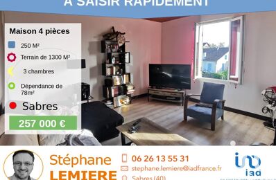 maison 4 pièces 250 m2 à vendre à Sabres (40630)