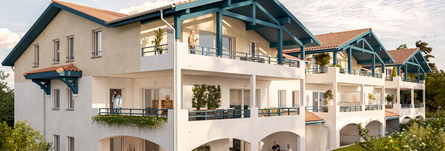Appartement neuf T2, T3, T4 Pièce 44 à 98 m² à vendre à Capbreton (40130)